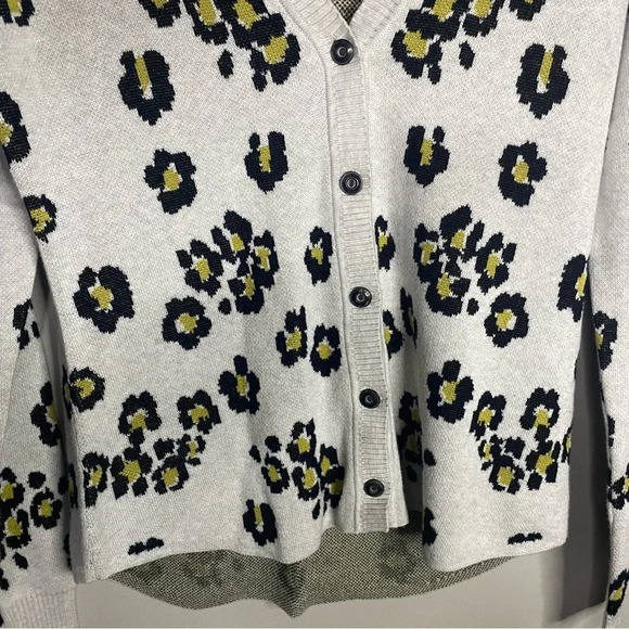 CAbi Kiki Cardigan leopard animal print size small neutral - Picture 3 of 10